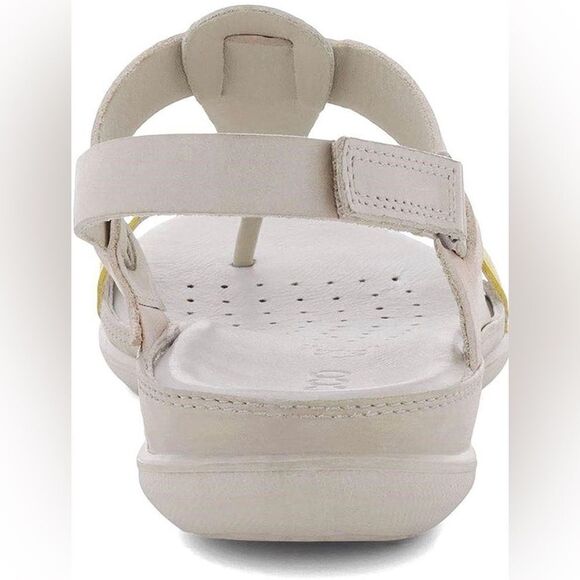 ECCO Cream, Yellow & Pink Flash Toe-Post Sandal. Size 8-8.5 (39) New With Tags! - Picture 3 of 13